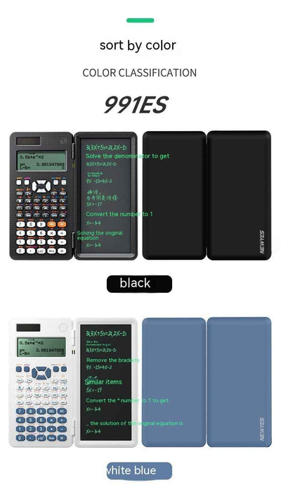 2 In 1 Foldable Scientific Calculators Handwriting Tablet Learning Function Calculator  Foldable Desk Scientific Calculators