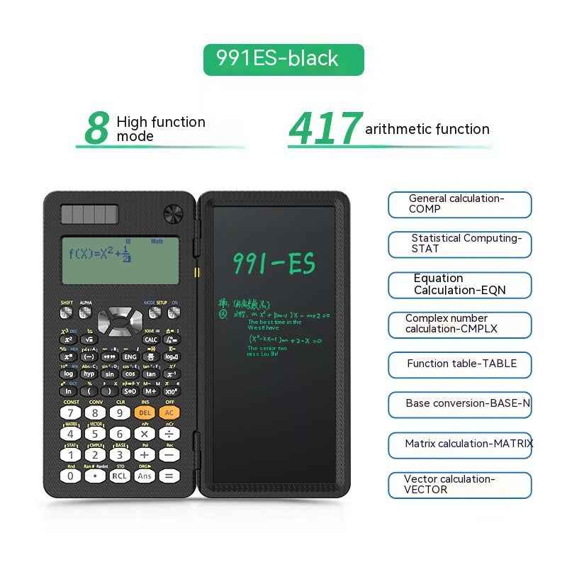 2 In 1 Foldable Scientific Calculators Handwriting Tablet Learning Function Calculator  Foldable Desk Scientific Calculators